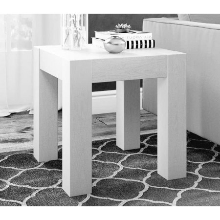 ChunKy White : Đôn Góc Trang Trí Gỗ Sồi - 2 Tầng